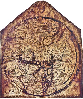 نقشه جهان در قرن ۱۳