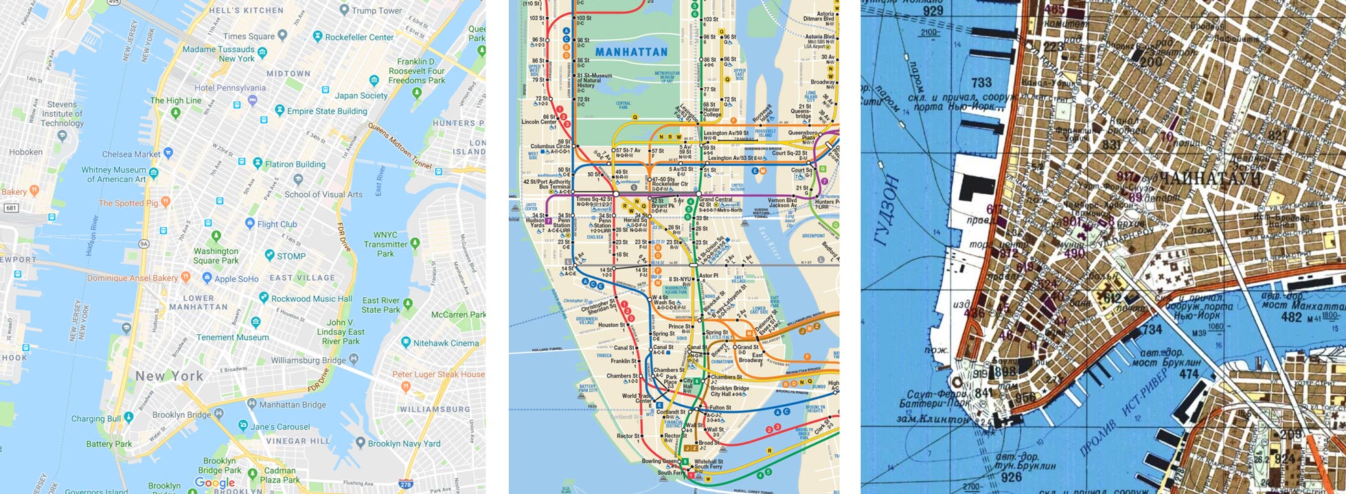 نقشه نیویورک